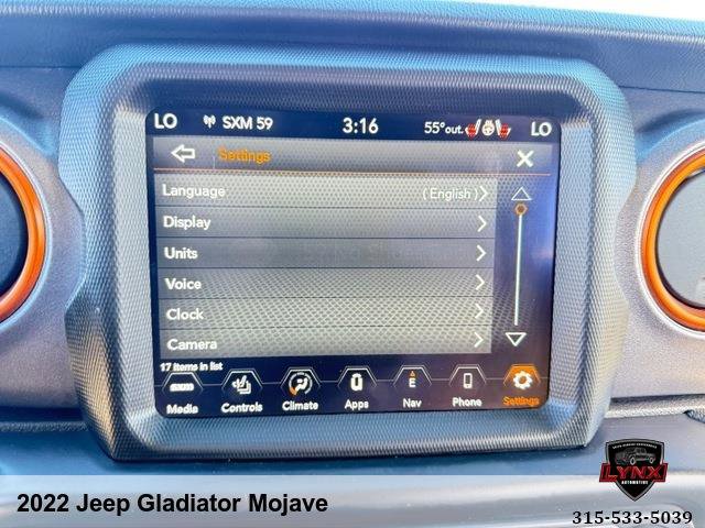 Used 2022 Jeep Gladiator Mojave w/ Cold Weather Group image 25
