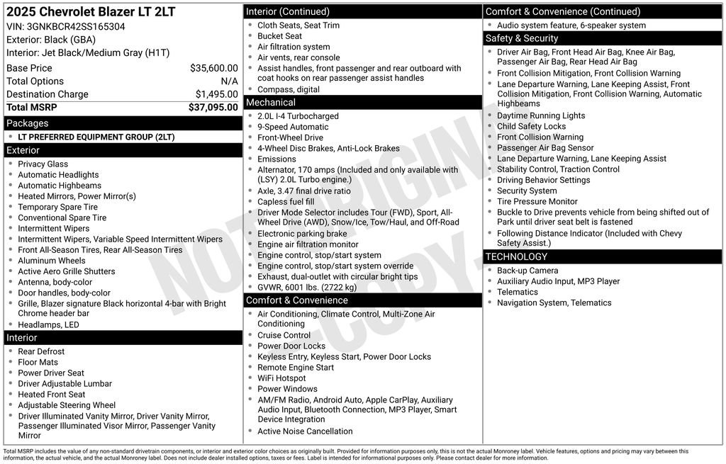 New 2025 Chevrolet Blazer LT FWD image 6