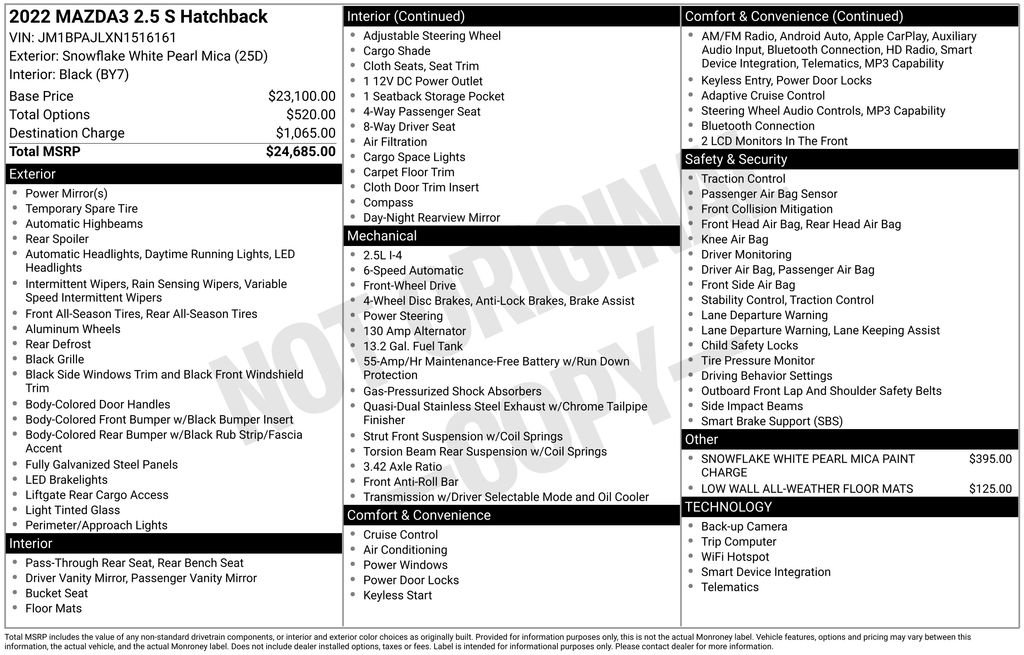 Used 2022 MAZDA MAZDA3 s image 38