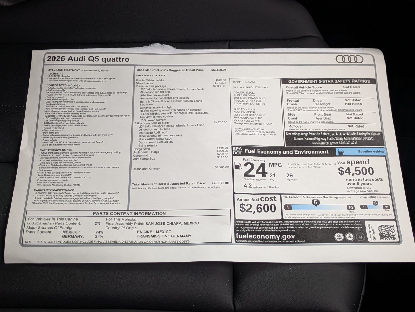 New 2026 Audi Q5 Premium AWD/4WD image 18