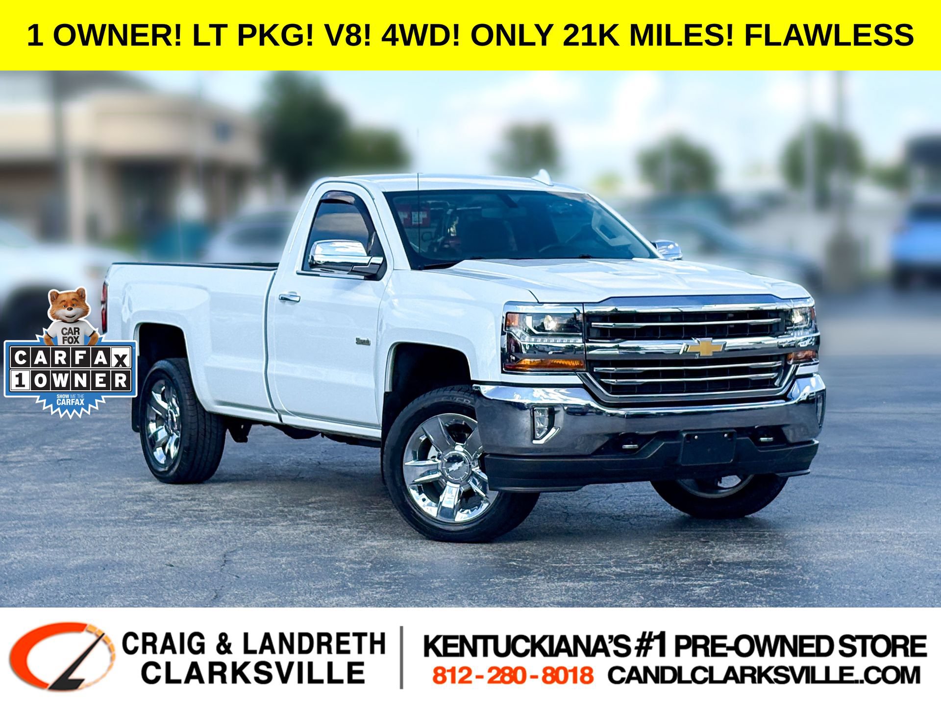 Used 2018 Chevrolet Silverado 1500 LT w/ LT Convenience Package AWD/4WD image 1
