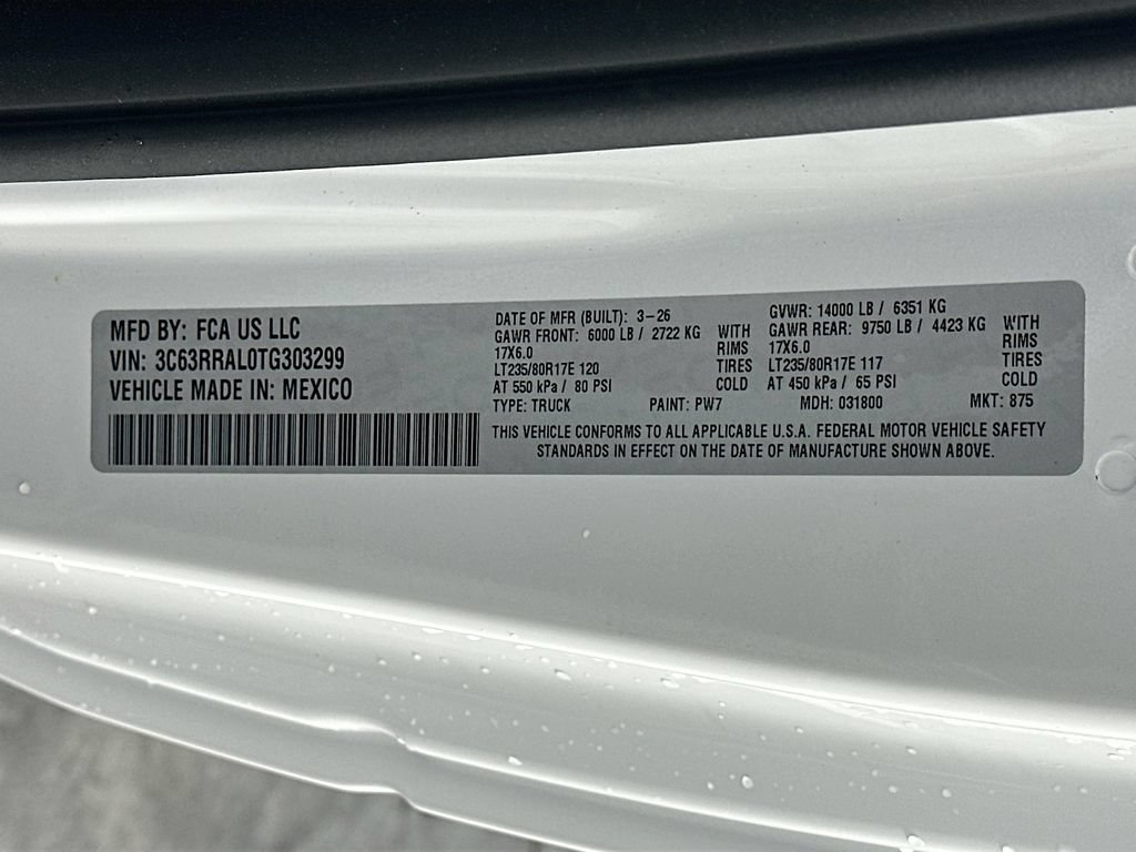 New 2026 RAM 3500 Tradesman AWD/4WD image 18