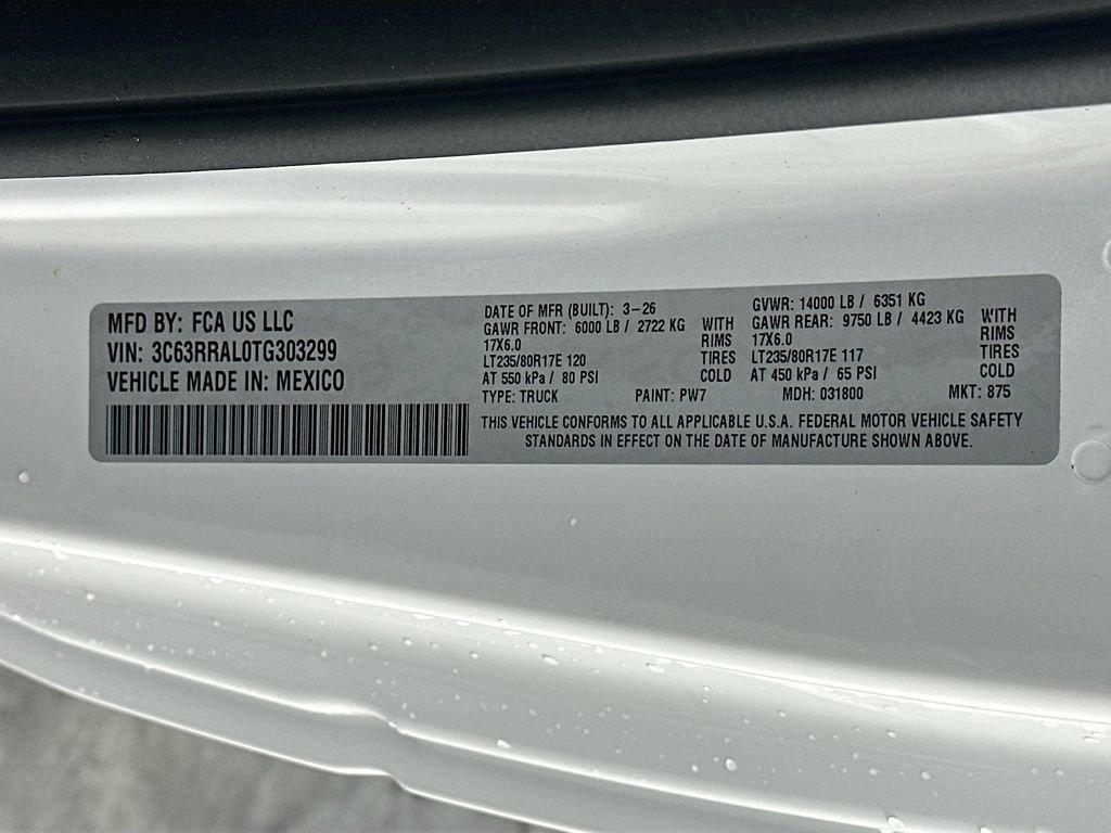New 2026 RAM 3500 Tradesman AWD/4WD image 18