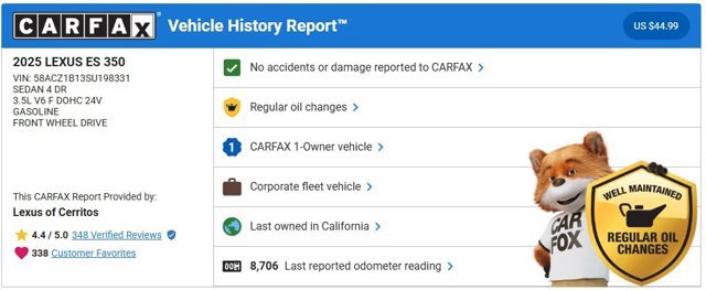 Certified 2025 Lexus ES 350 ES 350 image 4