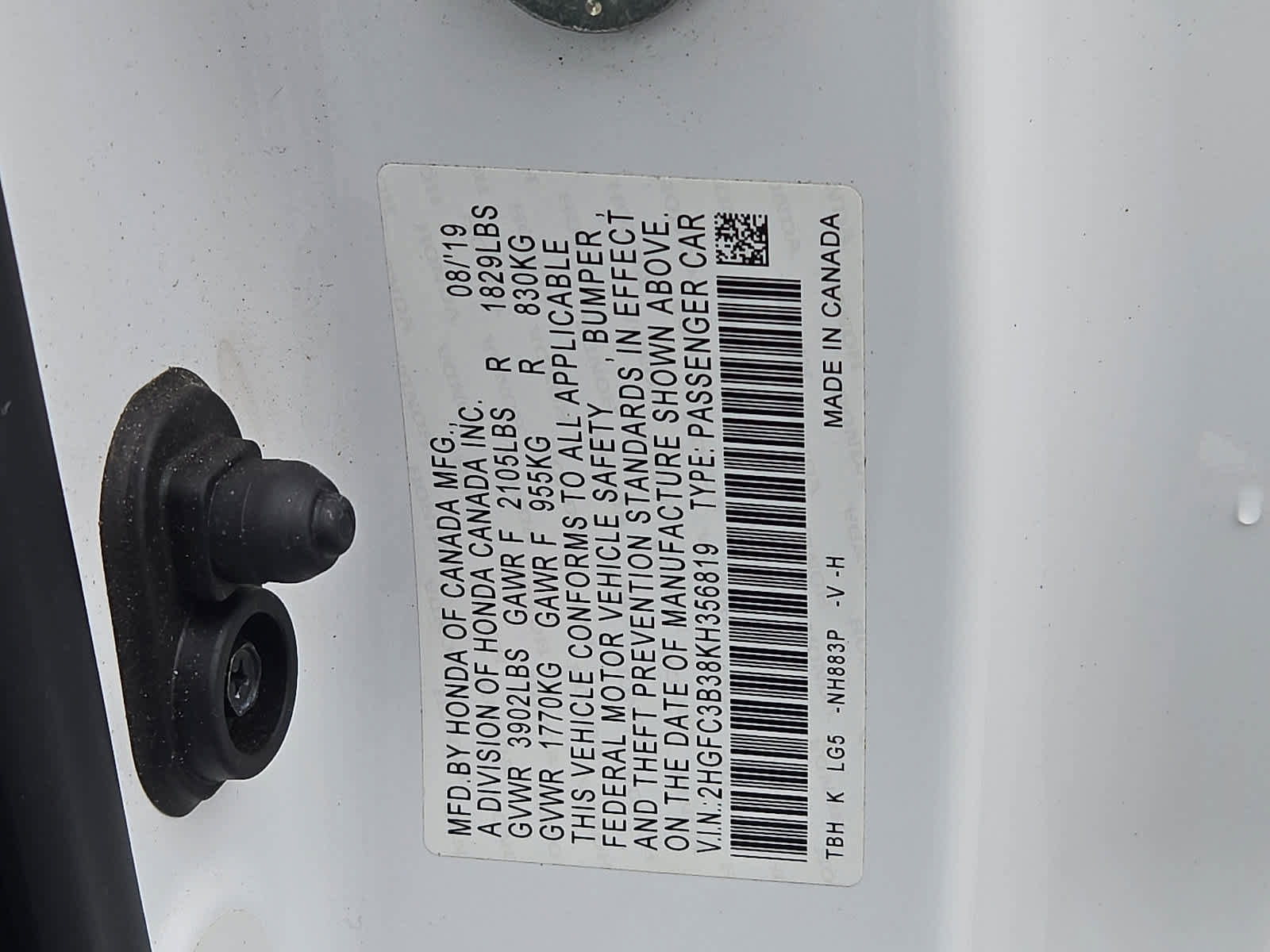 Certified 2019 Honda Civic EX image 29