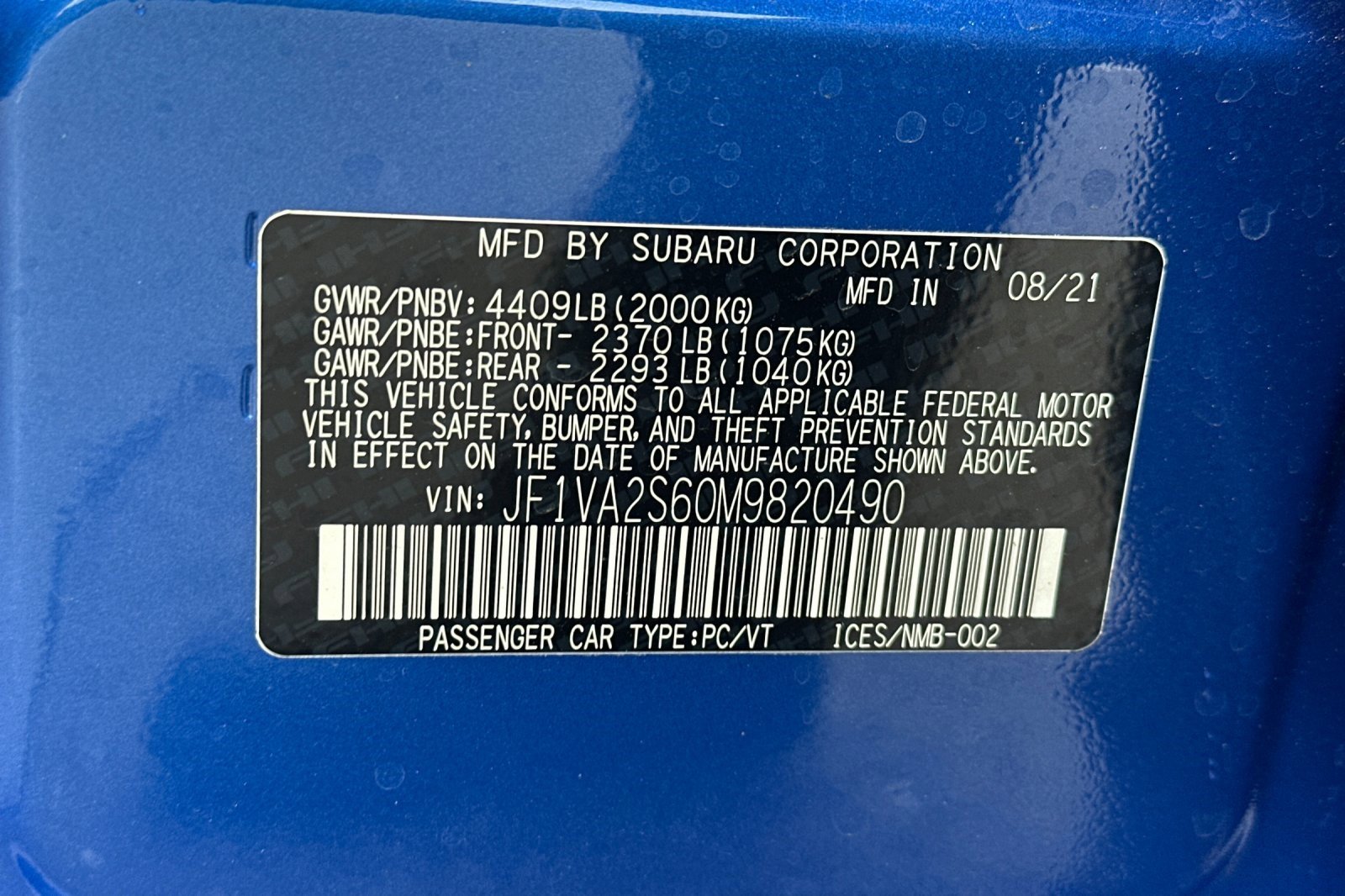 Used 2021 Subaru WRX STI w/ Popular Package #1 image 53