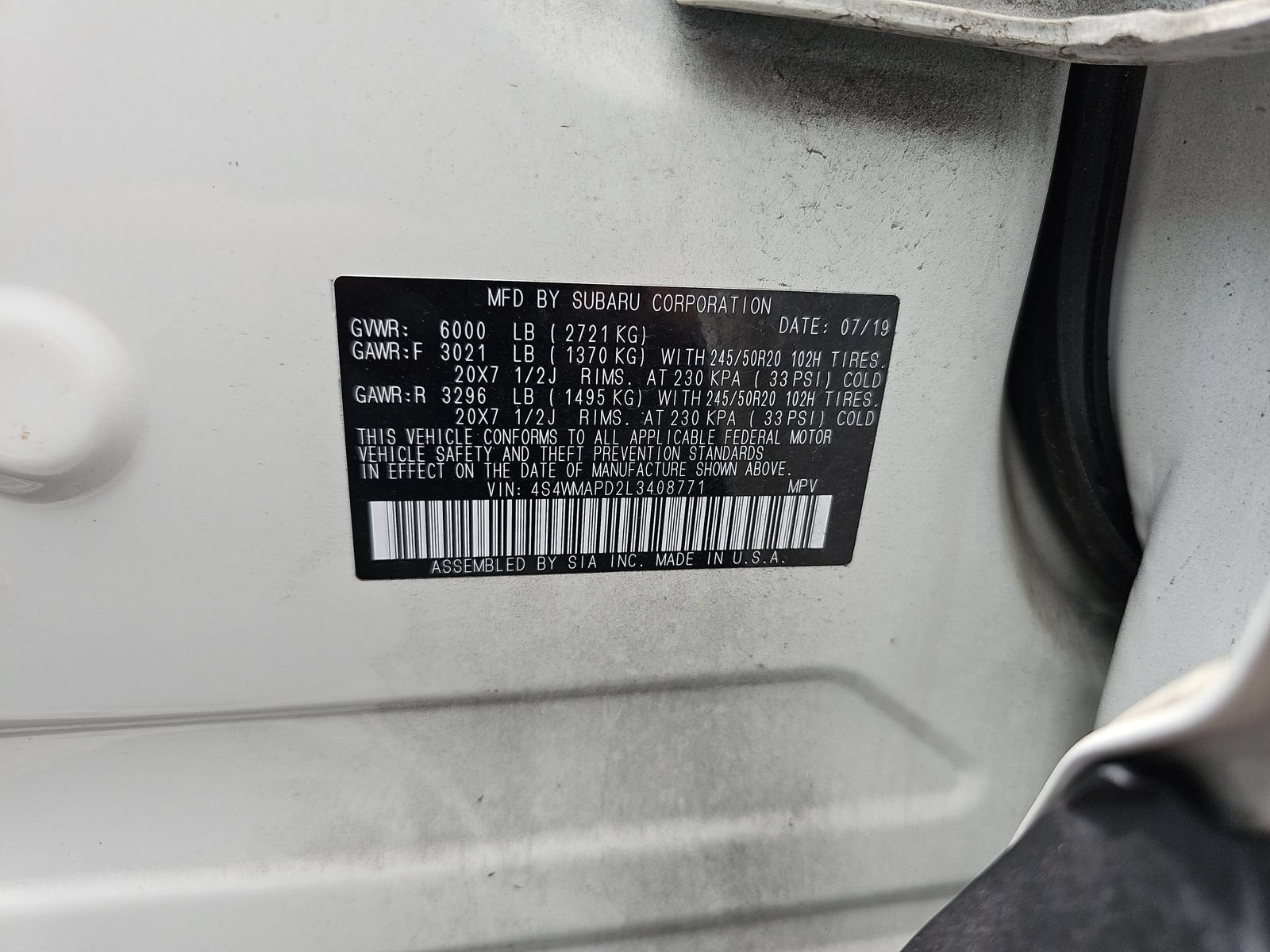 Used 2020 Subaru Ascent Limited w/ Technology Package AWD/4WD image 16