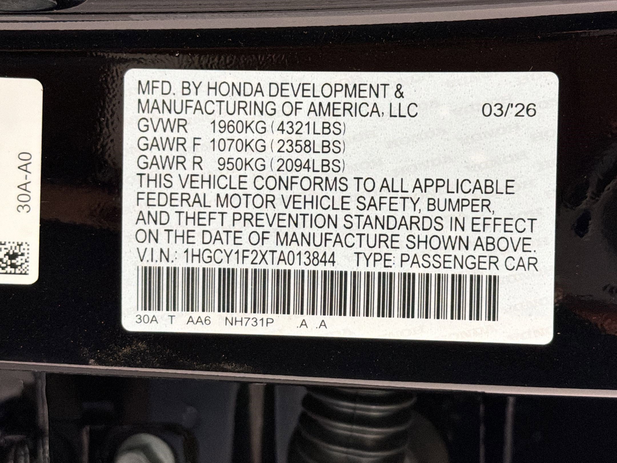 New 2026 Honda Accord LX image 19
