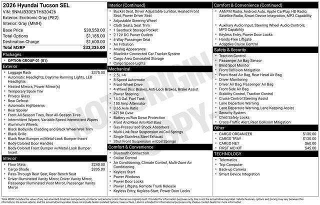 New 2026 Hyundai Tucson SEL FWD image 31