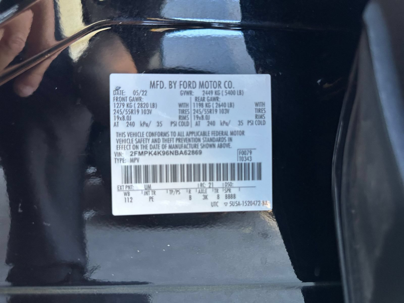 Used 2022 Ford Edge Titanium w/ Equipment Group 301A AWD/4WD image 32