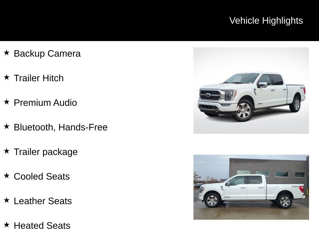 Used 2023 Ford F150 Platinum w/ Equipment Group 701A High image 21