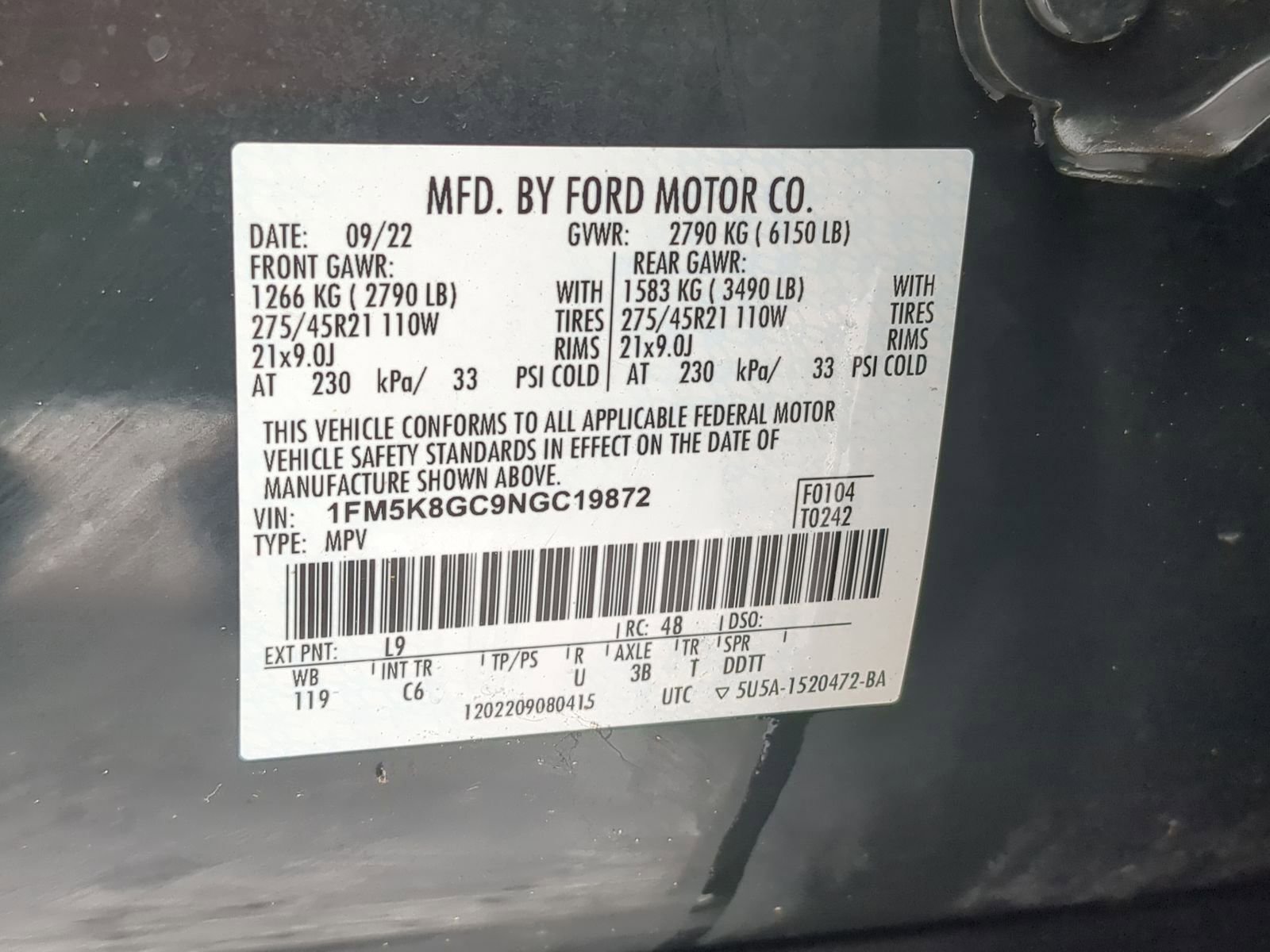 Certified 2022 Ford Explorer ST w/ Equipment Group 401A image 44