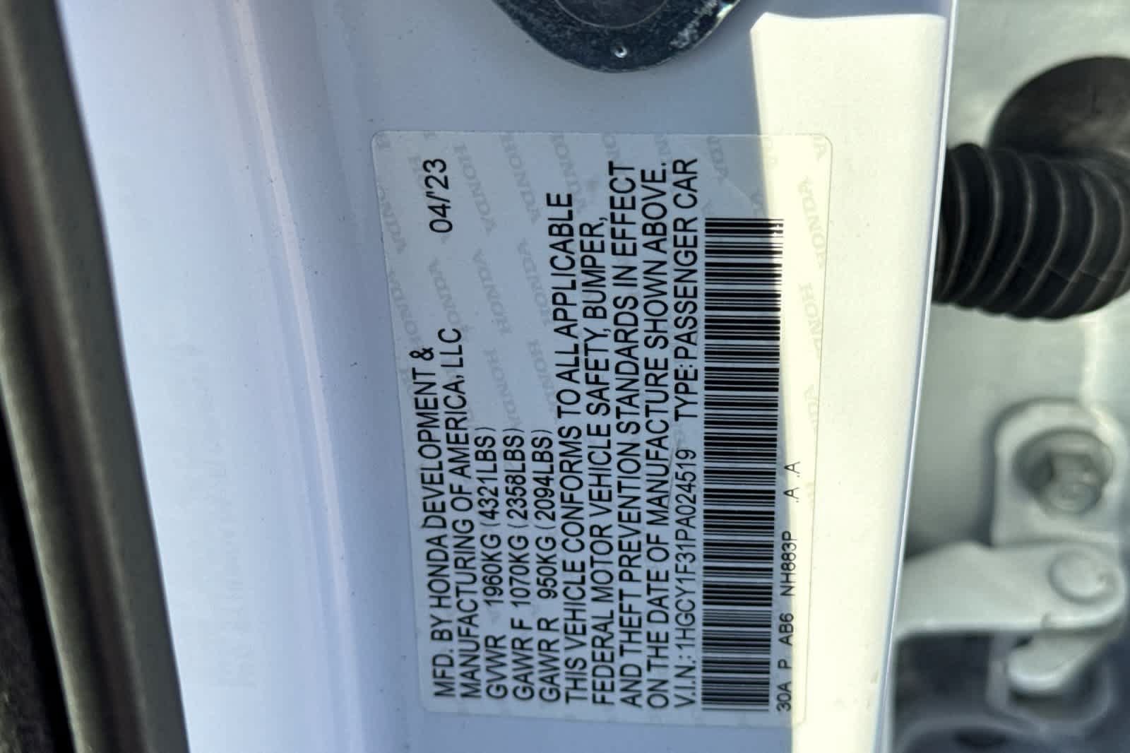 Used 2023 Honda Accord EX image 30