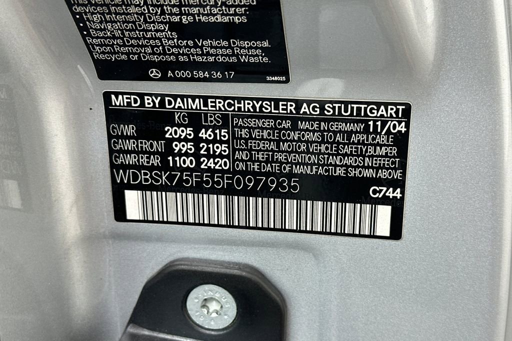 Used 2005 Mercedes-Benz SL 500 SL 500 image 27