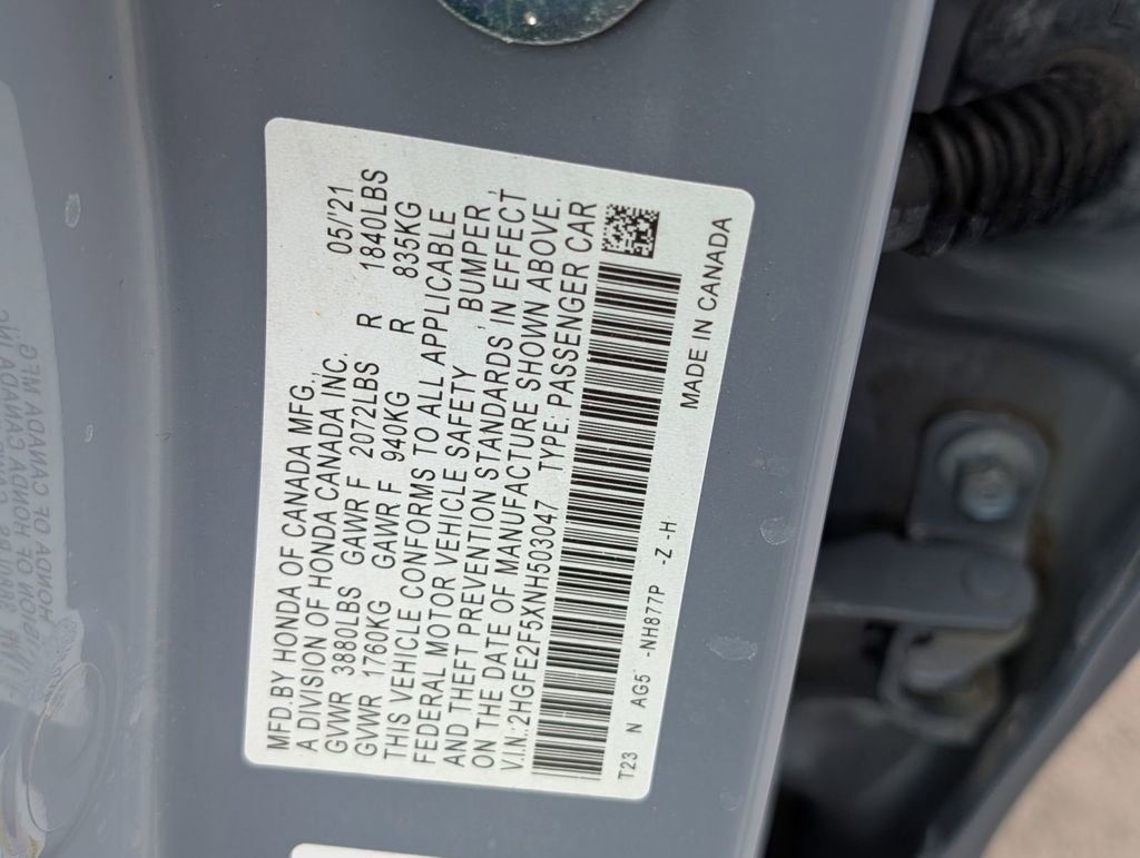 Used 2022 Honda Civic Sport image 50