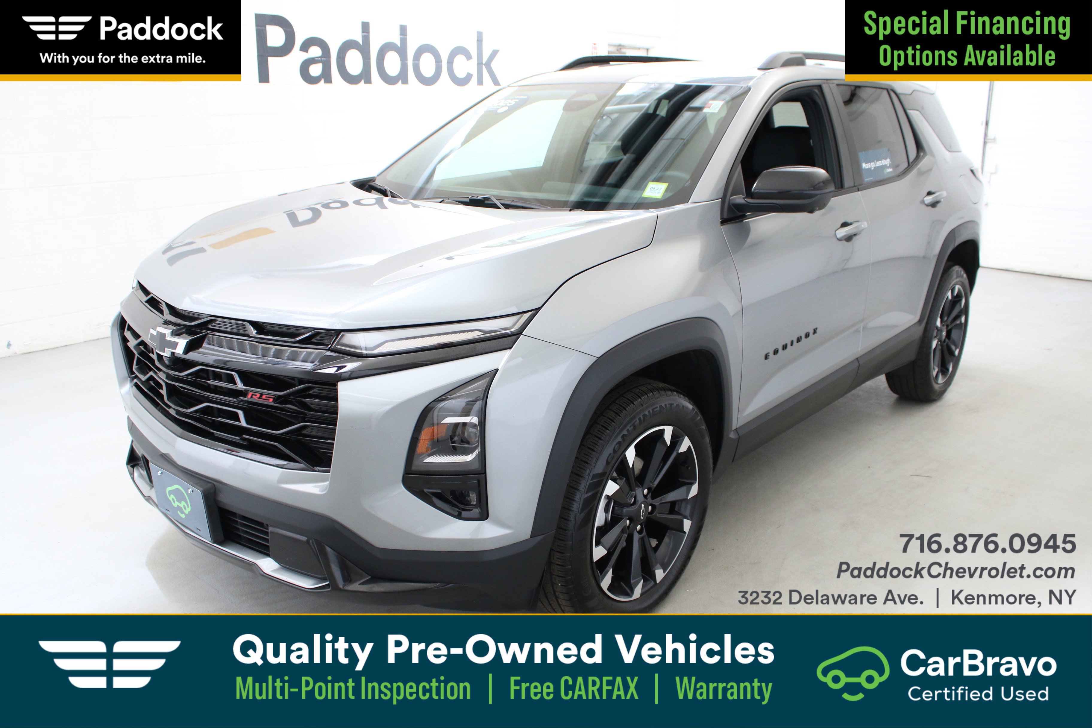 Certified 2025 Chevrolet Equinox RS w/ Safety and Technology Package AWD/4WD image 1