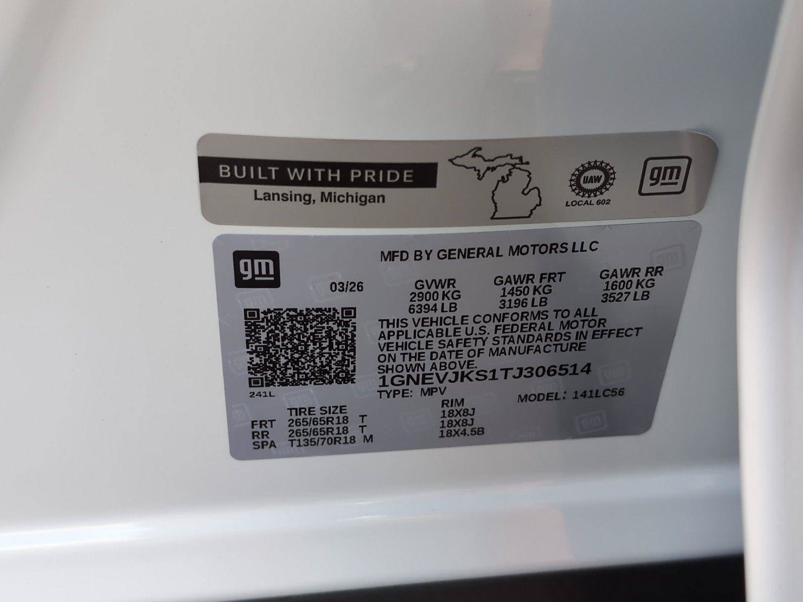 New 2026 Chevrolet Traverse Z71 w/ Enhanced Driving Package AWD/4WD image 13