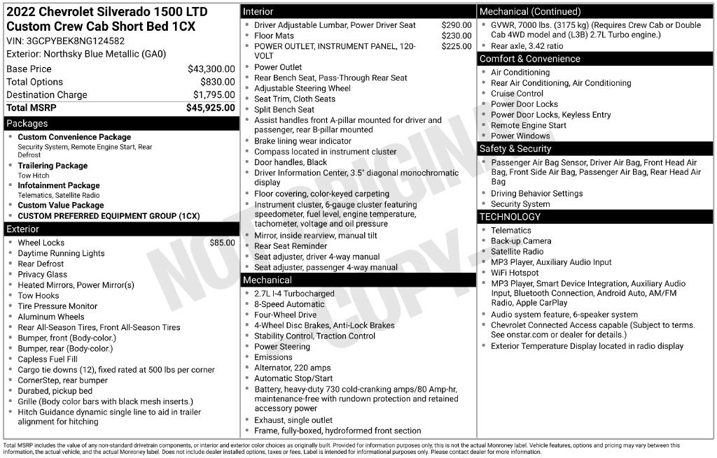 Certified 2022 Chevrolet Silverado 1500 Custom AWD/4WD image 5