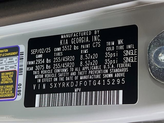 New 2026 Kia Sorento SX image 35