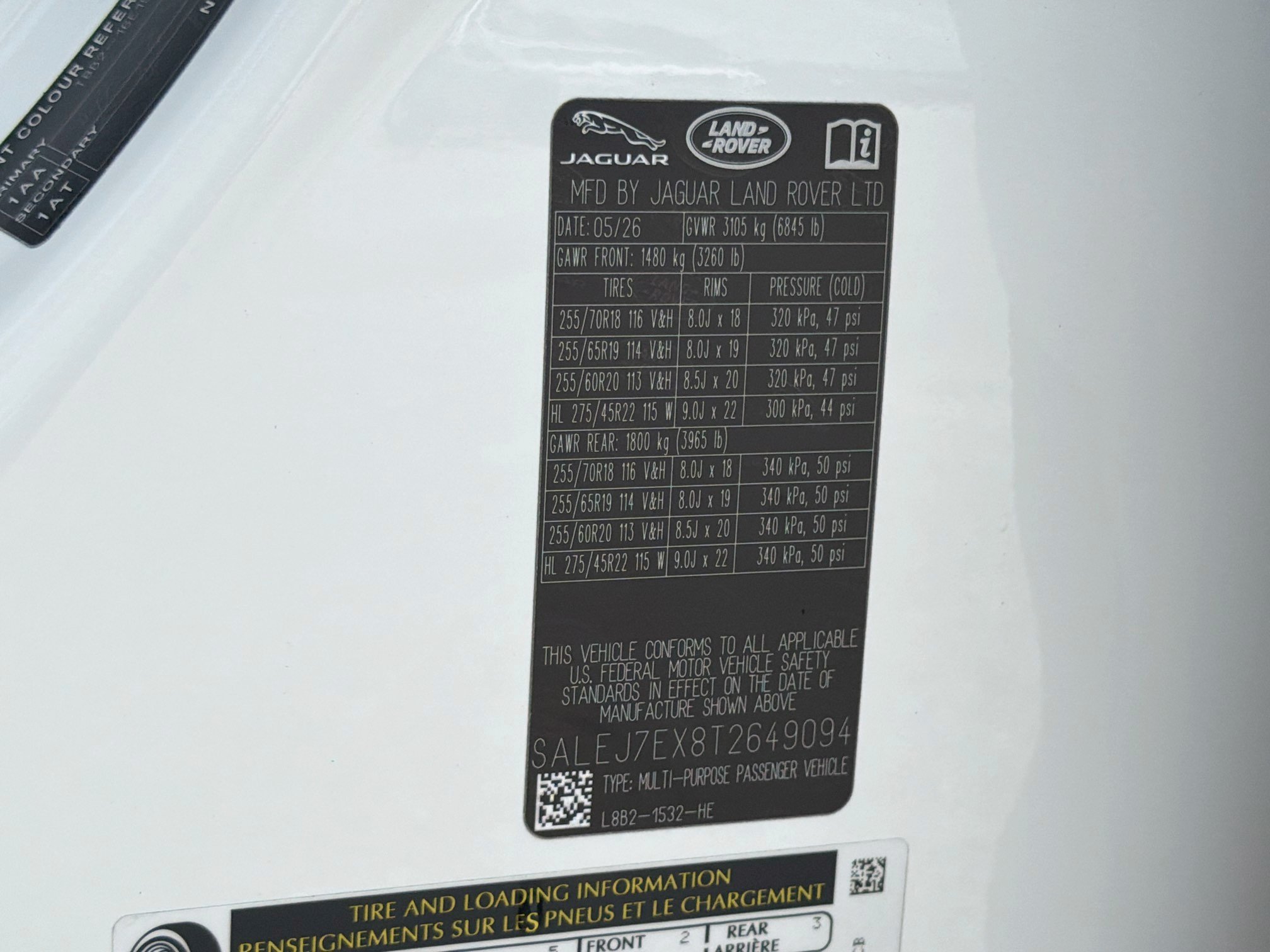 New 2026 Land Rover Defender 110 S AWD/4WD image 43