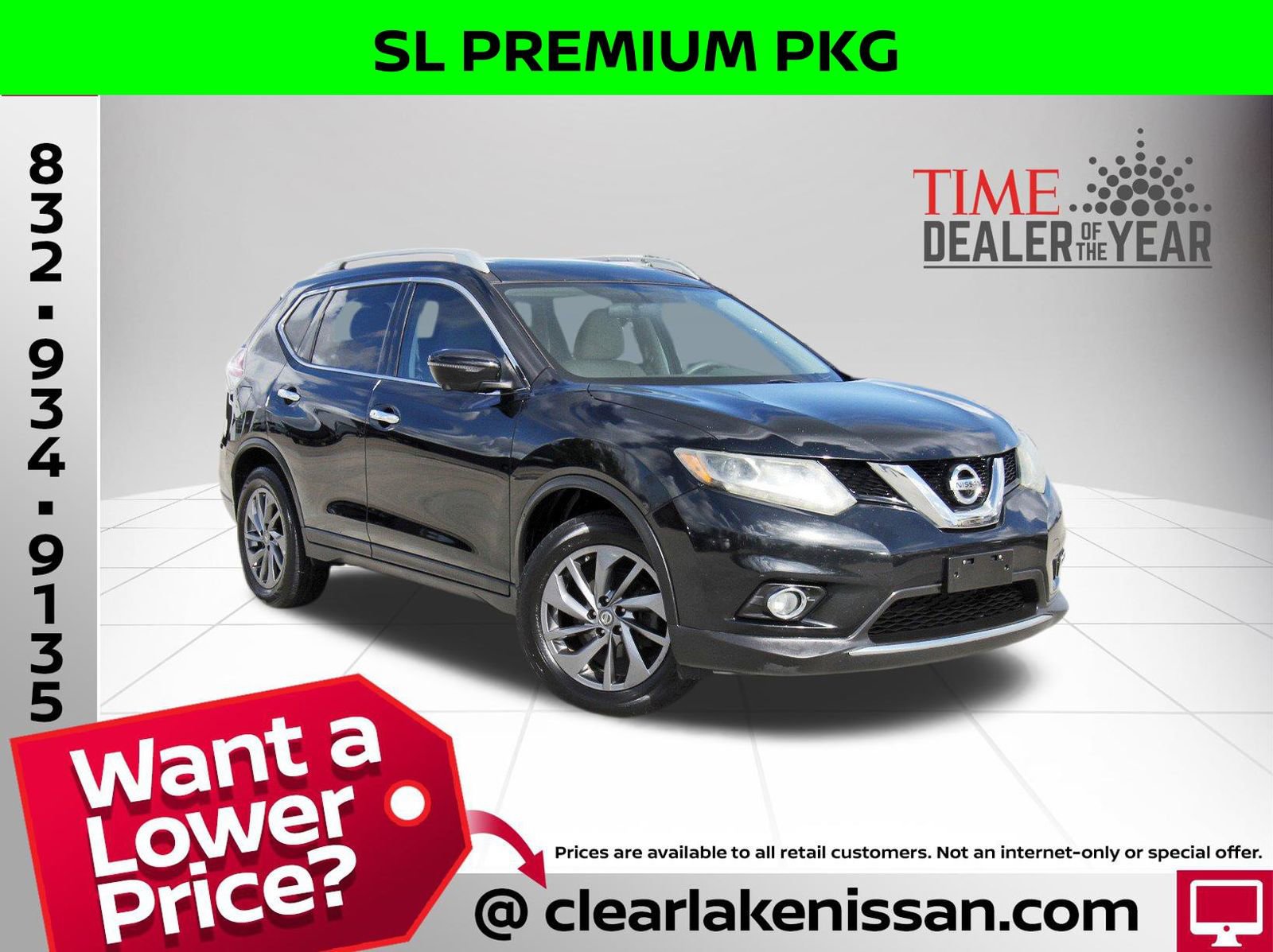 Used 2016 Nissan Rogue SL w/ SL Premium Package