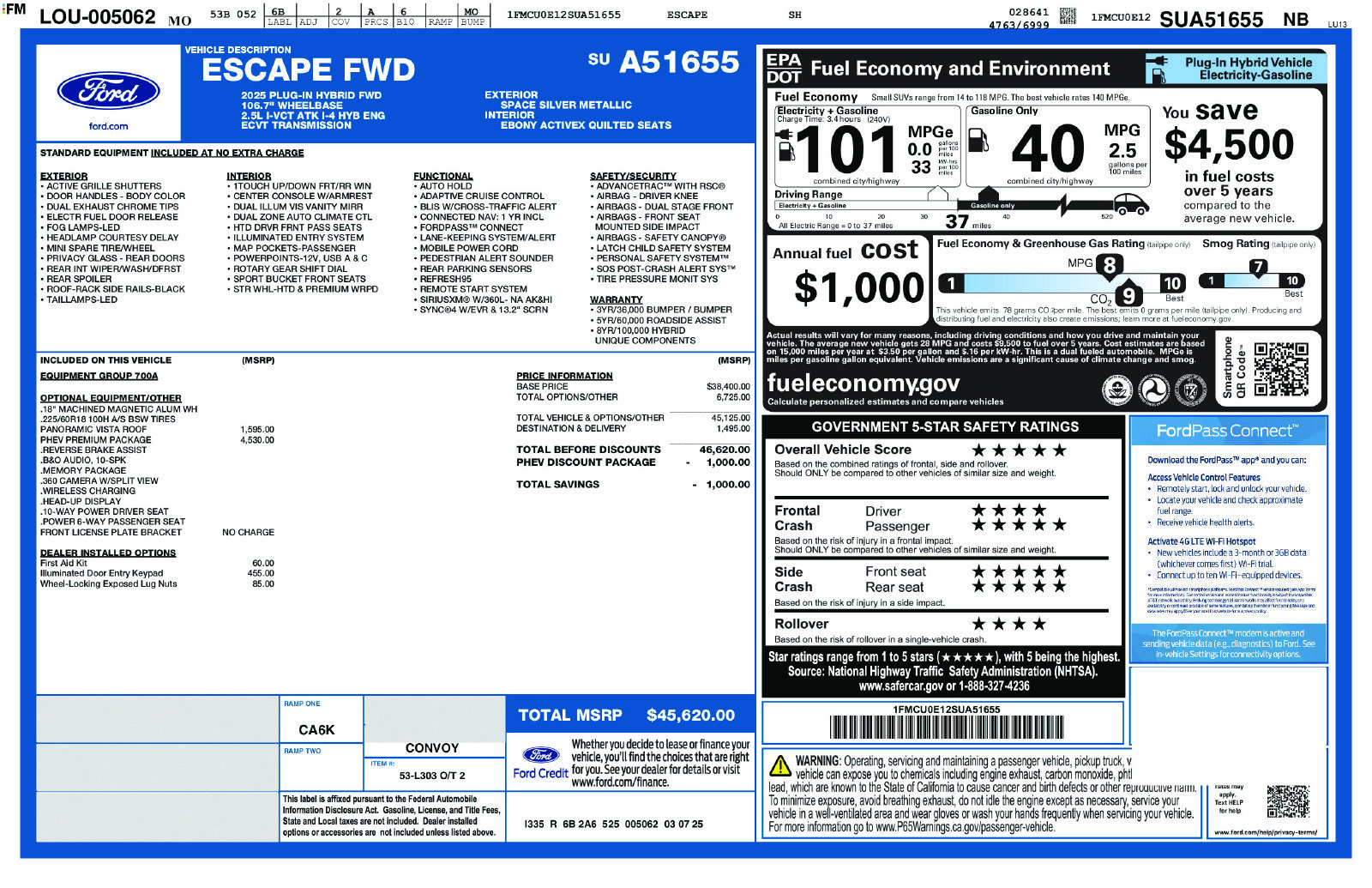 New 2025 Ford Escape SE w/ PHEV Premium Package FWD image 26