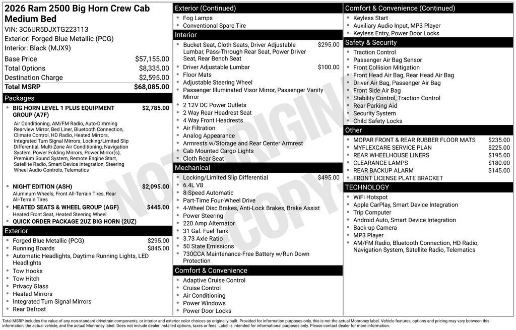 New 2026 RAM 2500 Big Horn image 27