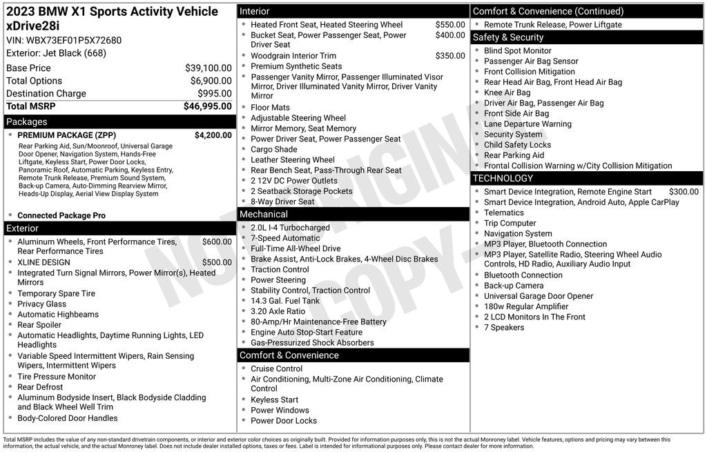 Used 2023 BMW X1 xDrive28i w/ Premium Package AWD/4WD image 4