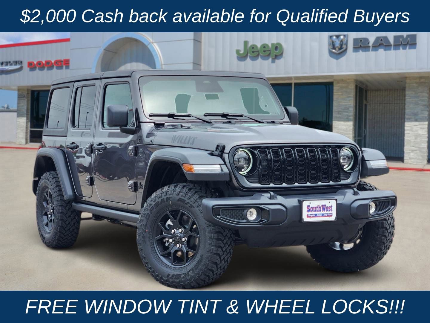 New 2026 Jeep Wrangler Unlimited Sport AWD/4WD image 1
