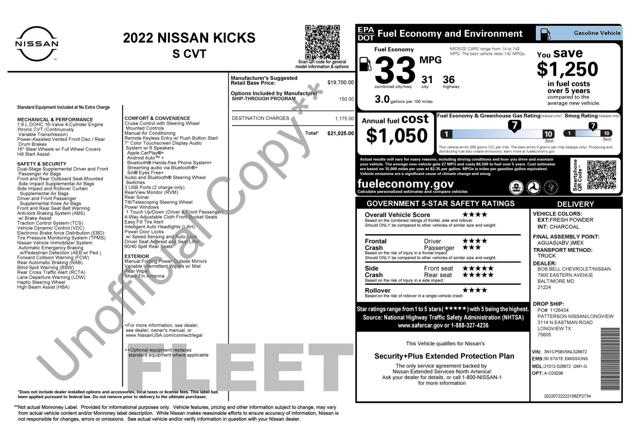 Used 2022 Nissan Kicks S image 3