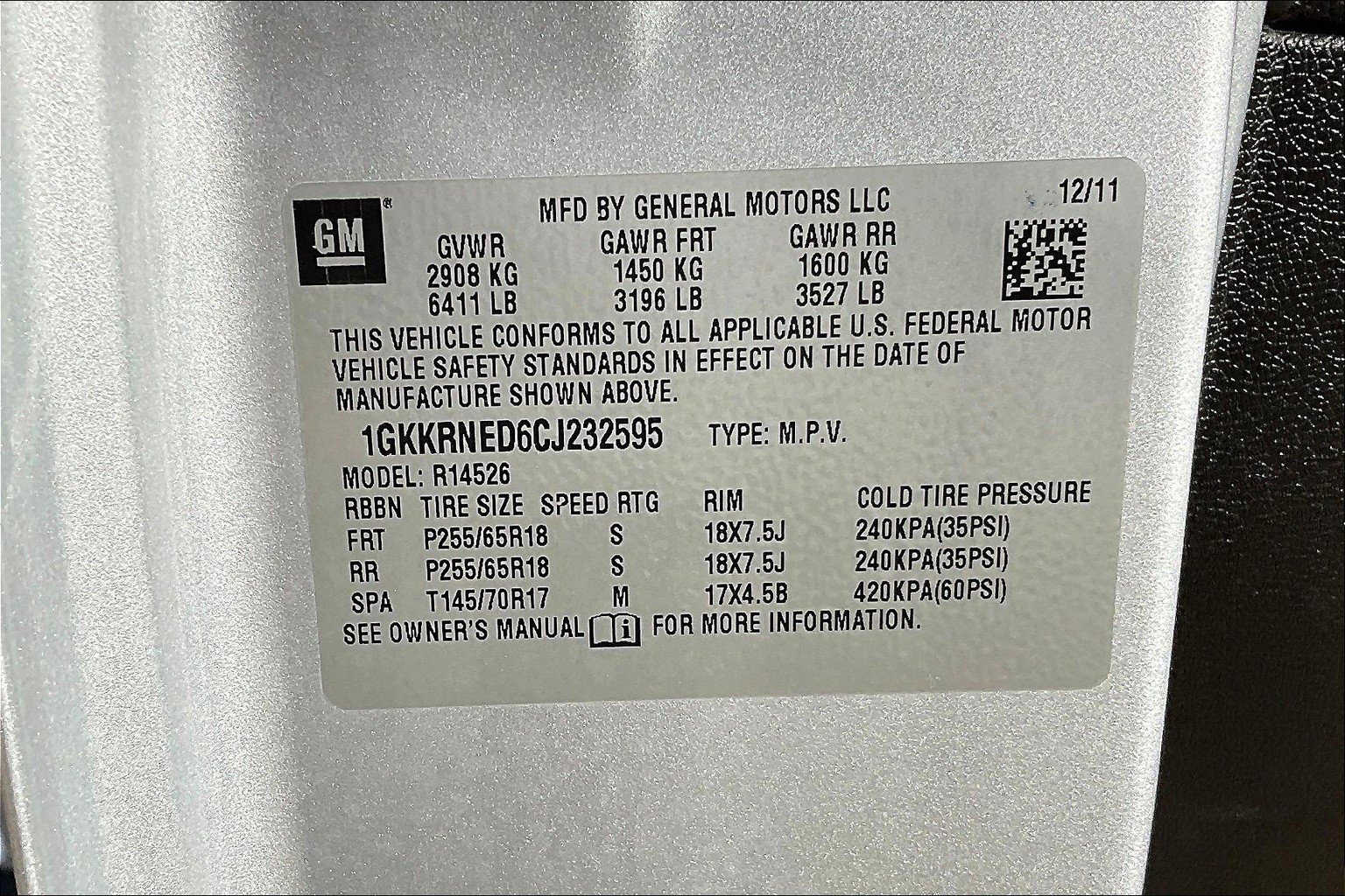 Used 2012 GMC Acadia SL w/ Preferred Package FWD image 35