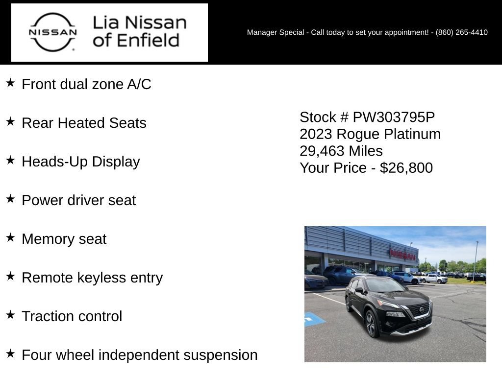 Certified 2023 Nissan Rogue Platinum w/ Platinum Premium Package AWD/4WD image 15