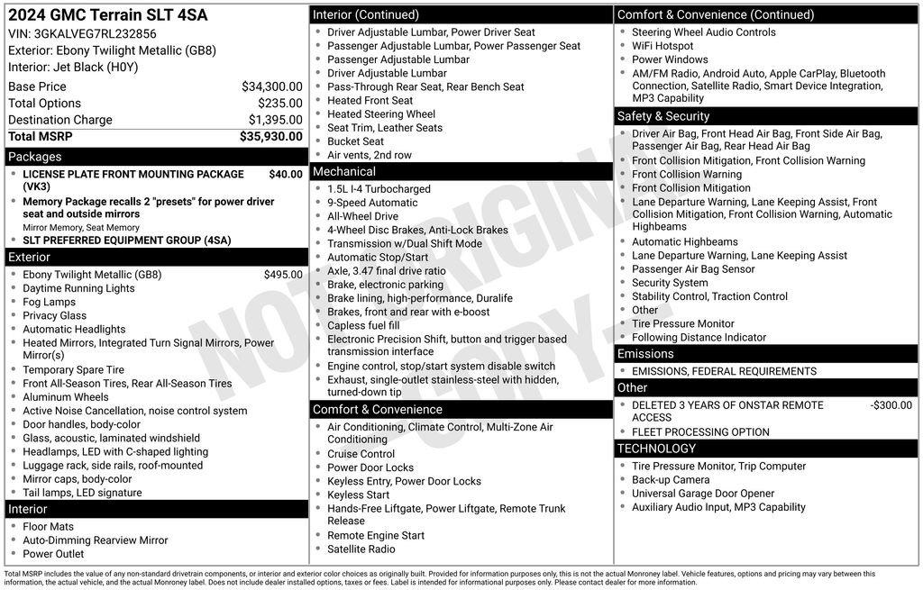 Certified 2024 GMC Terrain SLT image 43
