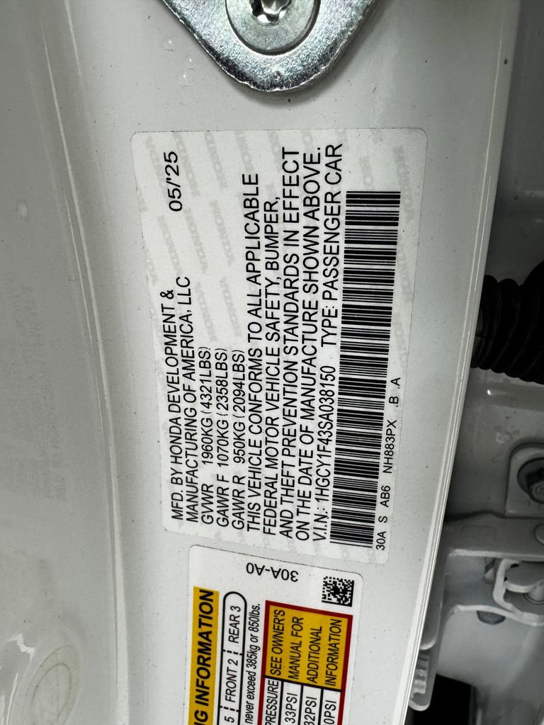 Used 2025 Honda Accord SE image 38