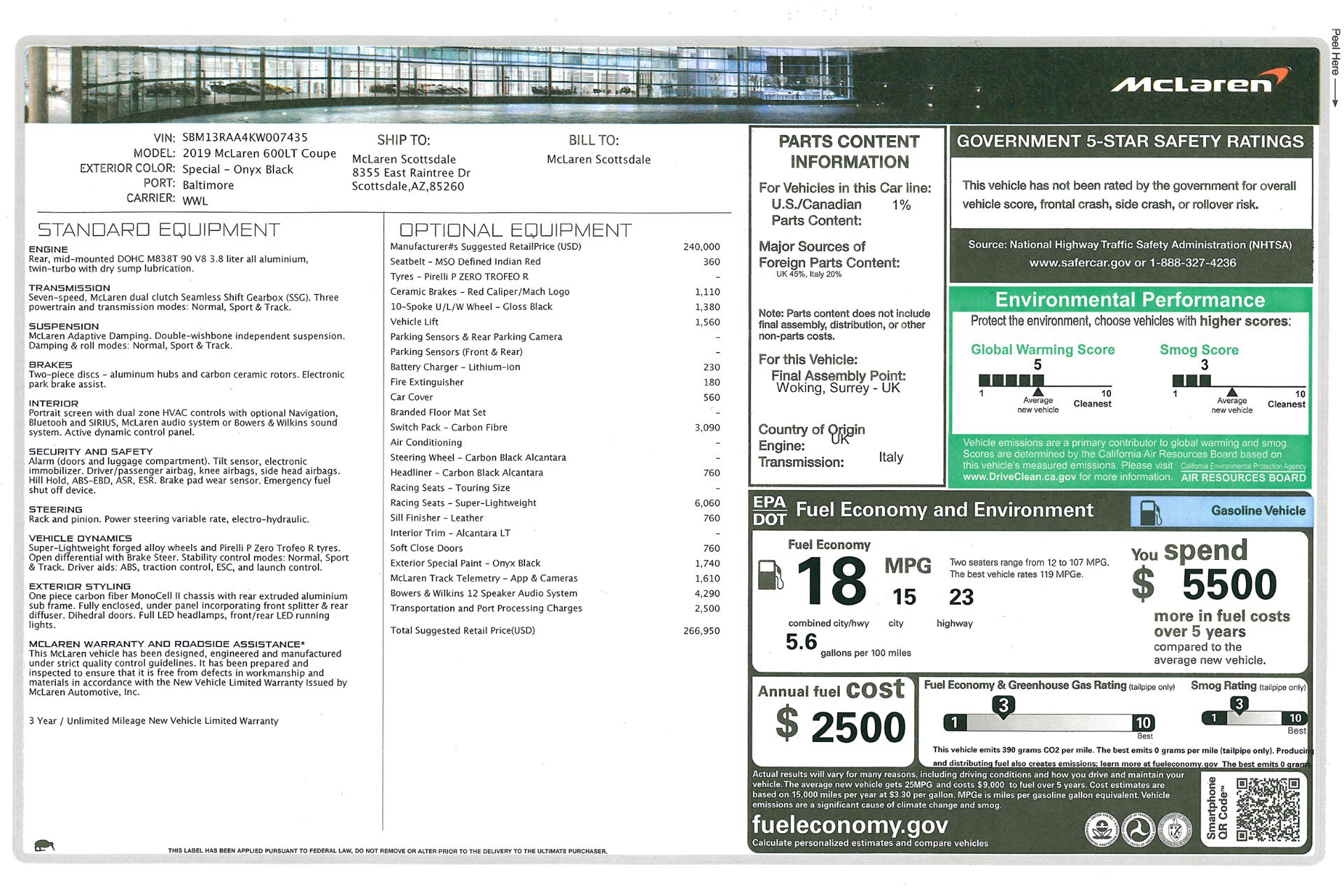 Used 2019 McLaren 600LT image 40