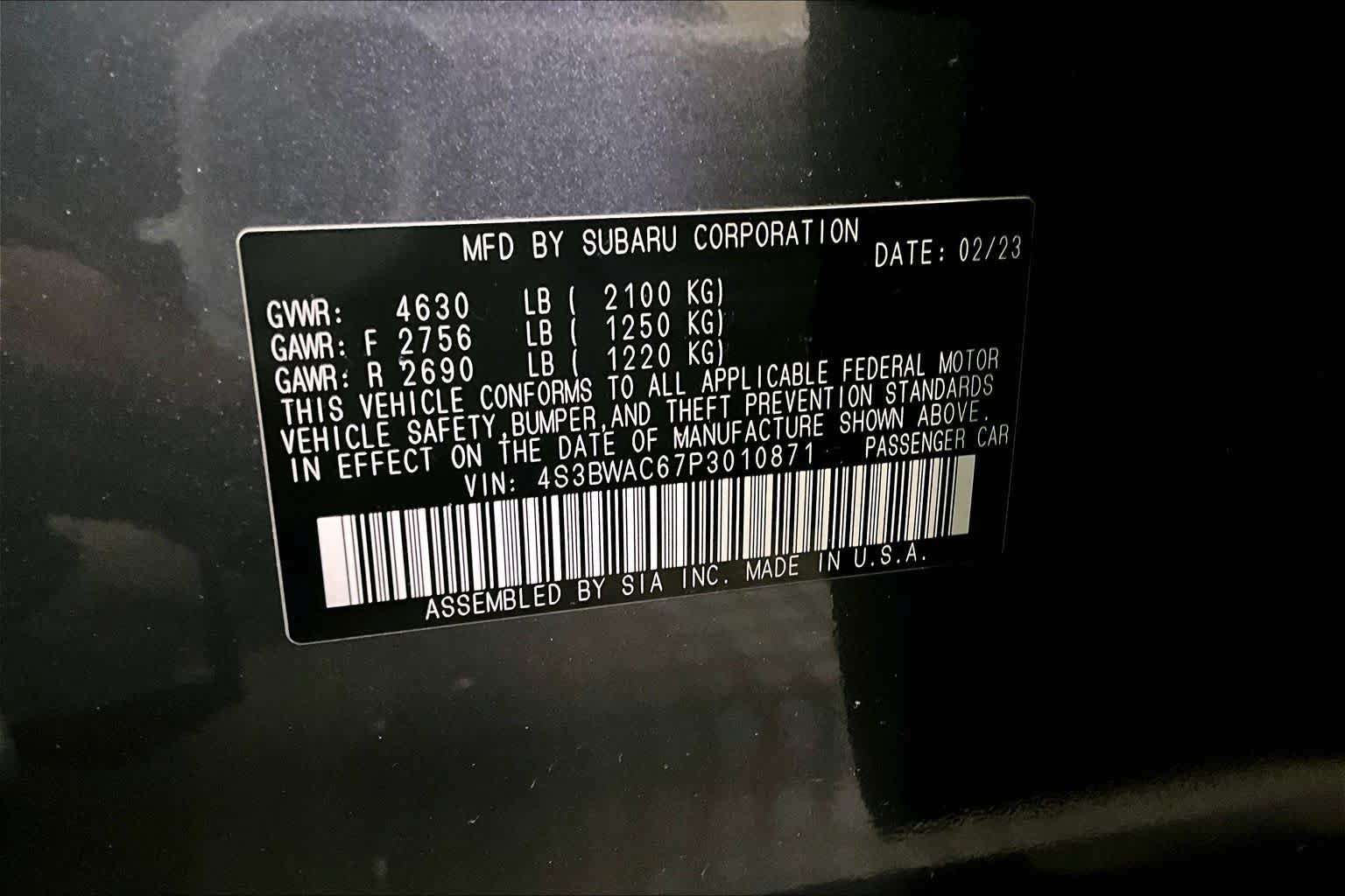 Used 2023 Subaru Legacy Premium AWD/4WD image 32
