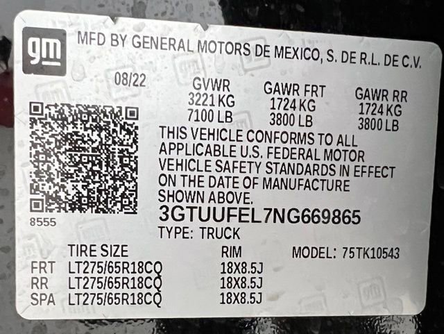 Used 2022 GMC Sierra 1500 AT4X AWD/4WD image 57