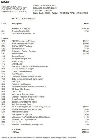 Certified 2025 Mercedes-Benz E 350 E 350 image 4