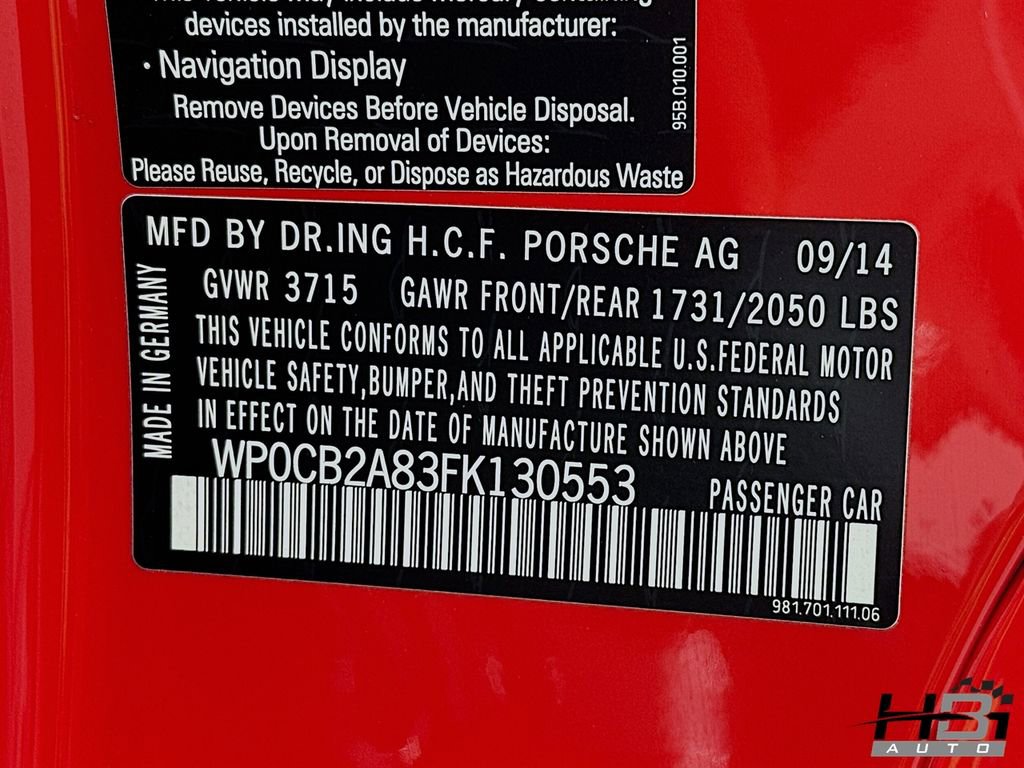 Used 2015 Porsche Boxster GTS image 18