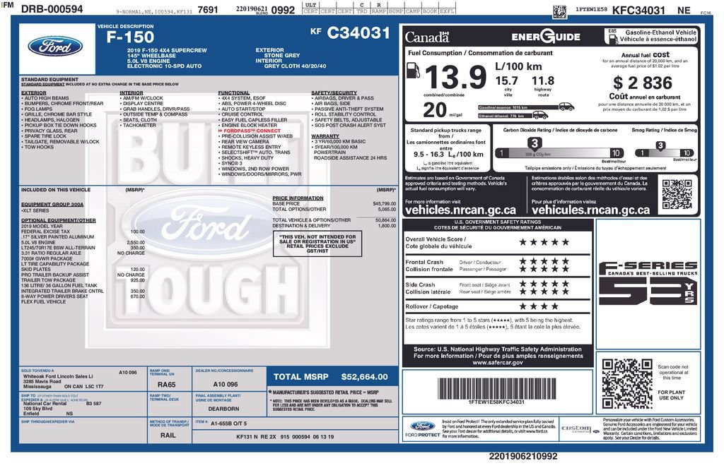Used 2019 Ford F150 XLT w/ Trailer Tow Package AWD/4WD image 18