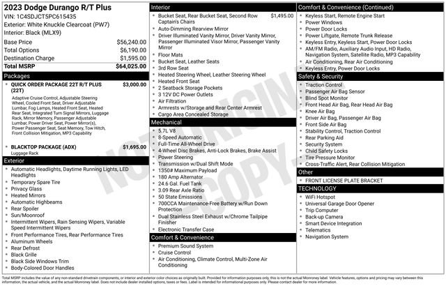 Used 2023 Dodge Durango R/T AWD/4WD image 6