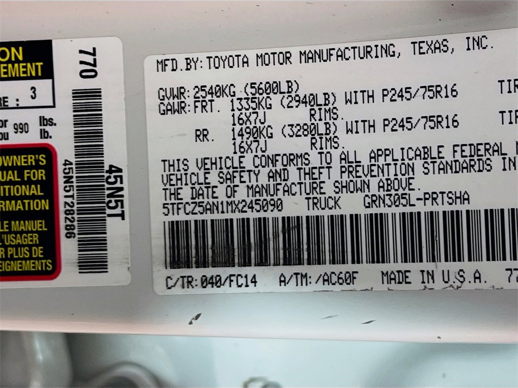 Certified 2021 Toyota Tacoma SR5 image 29