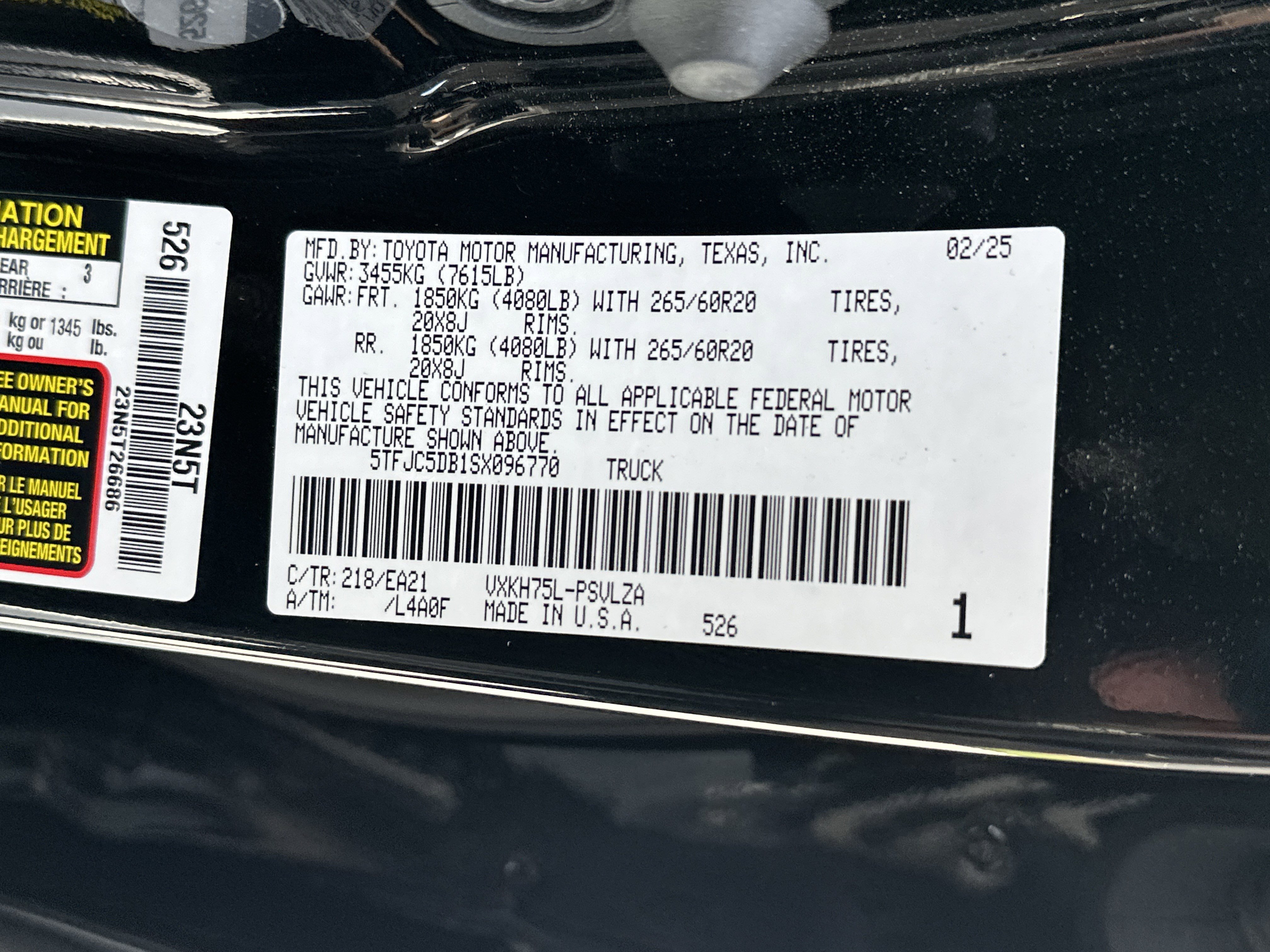 Certified 2025 Toyota Tundra Limited AWD/4WD image 36