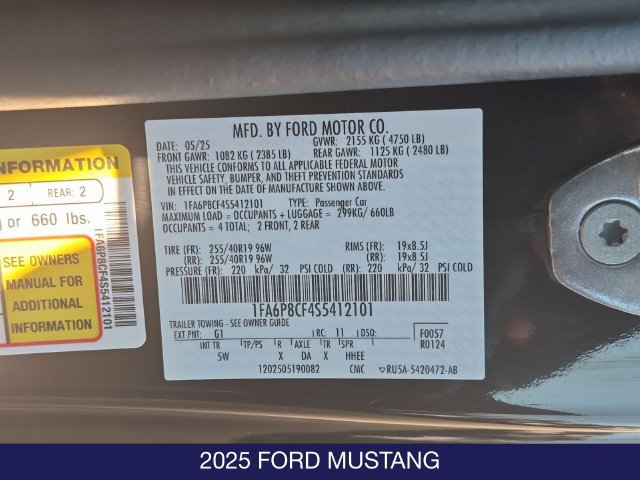 Certified 2025 Ford Mustang GT Premium RWD image 22
