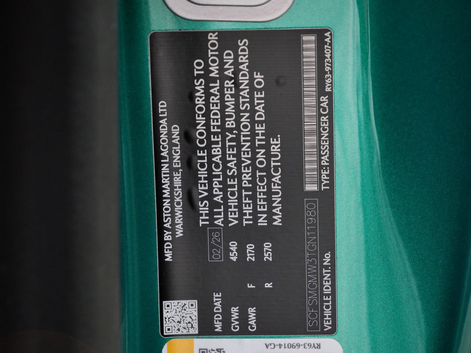 New 2026 Aston Martin V8 Vantage S RWD image 25