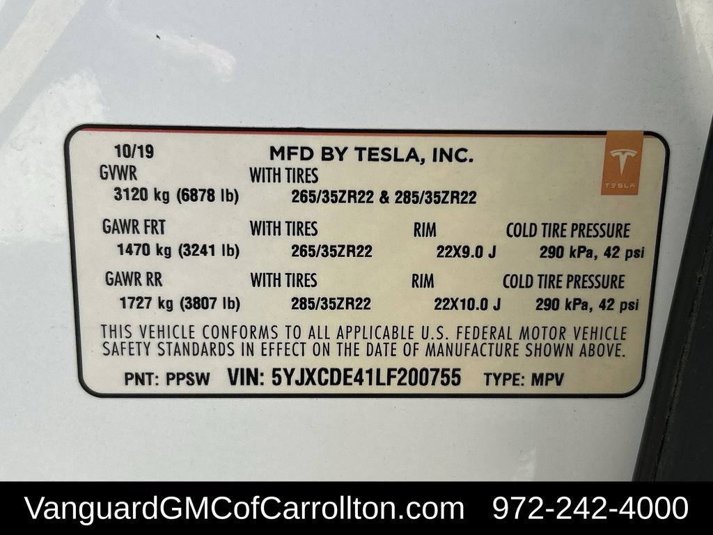 Used 2020 Tesla Model X Performance image 32