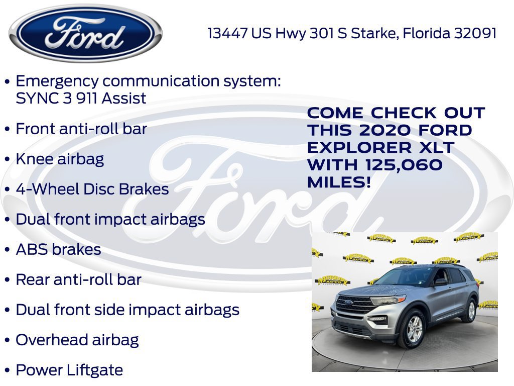 Used 2020 Ford Explorer XLT w/ Equipment Group 202A RWD image 30
