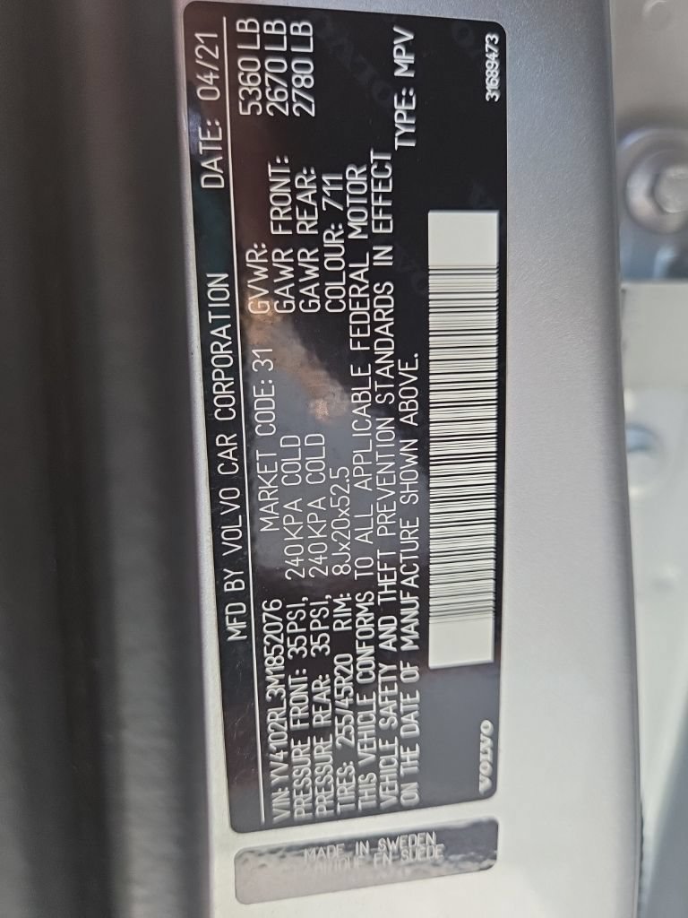 Used 2021 Volvo XC60 T5 Inscription w/ Advanced Package AWD/4WD image 10