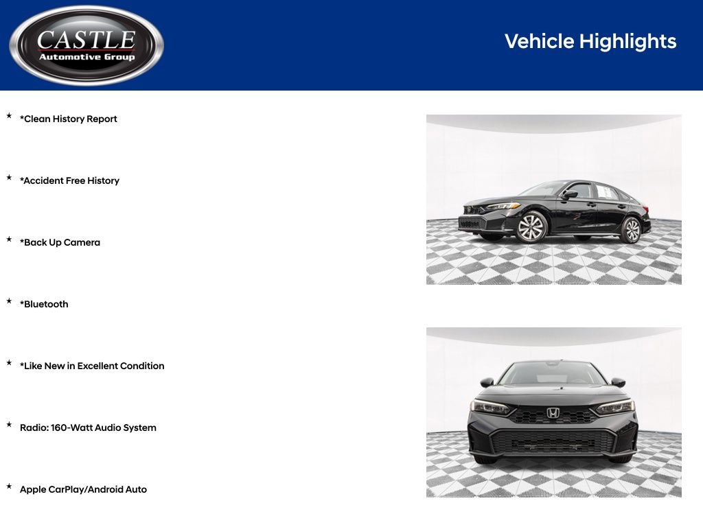 Used 2025 Honda Civic LX image 3