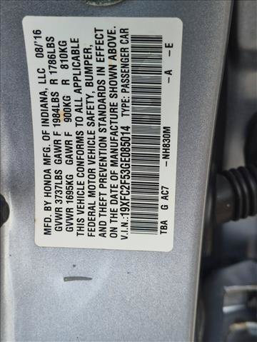 Used 2016 Honda Civic LX image 22